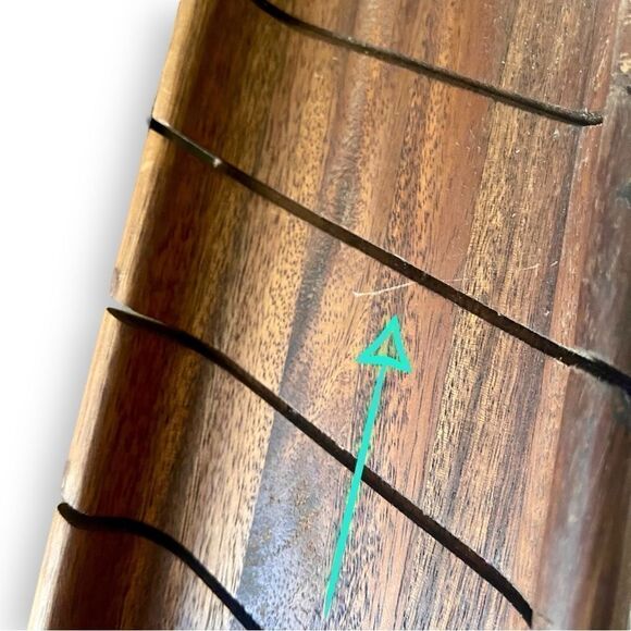 Napastyle 2007 French Bread Baguette Acacia  Wood Cutting Board Leather Hanger - Picture 15 of 15